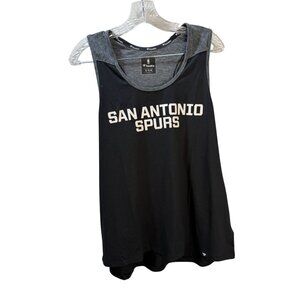 San Antonio Spurs Womens Fanatics Tank Top Black & Heather‎ Gray Size XL